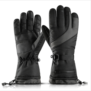 Waterproof Heated Winter Ski <b>Gloves</b> Snow Outdoor Windproof Leather Ski Mittens High Quality Winter Ski <b>Gloves</b> <b>With</b> Custom Logo - Product Image 1