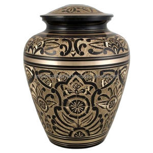 Urne de crémation en laiton moulé de haute qualité adultes hommes femmes stockage de cendres en métal adulte cimetière funéraire ambiance funéraire sac mémorial - Product Image 1