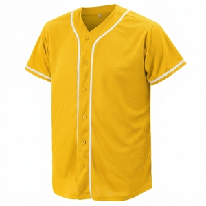 Men's Baseball Jersey Short Sleeve V-Neck Custom Name number and Logo Soft Comfortable Sports Wear for Baseball Jersey - Product Image 3
