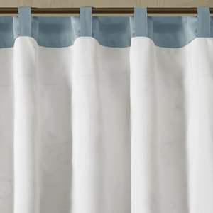 Embroidered <b>Blue</b> 50x18 Window Valance Elegant <b>Curtains</b> & Valances - Product Image 4