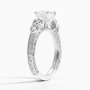 BOJ <b>Ring</b> 037 Cushion Cut 925 Silver Aberdeen Celtic <b>Diamond</b> <b>Ring</b> 2ct D Color VVS1 Moissanite GRA Certified Low Price Sale <b>Ring</b> - Product Image 3