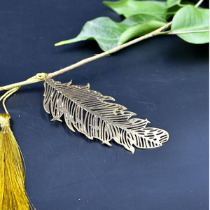 Marcapáginas de Metal con Forma de Hoja y Lazo, Regalos para Amantes de los Libros, Maestros y Estudiantes, Marcapáginas de Diseño Personalizado a Bajo Precio - Product Image 1