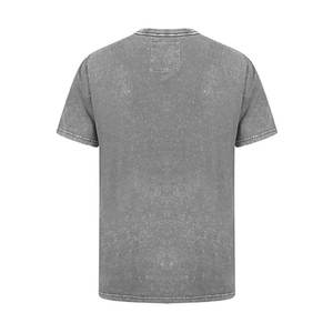 เสื้อยืดโอเวอร์ไซส์แบบย้อมสีเอซิดสำหรับผู้ชาย สกรีนโลโก้ได้ตามสั่ง สไตล์วินเทจ เสื้อยืดซัมเมอร์แบบฟอกสี ผู้ผลิต - Product Image 2
