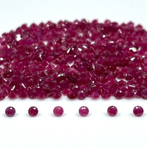 Rubí AAA de 2 mm, Corte Diamante Redondo, Rubí Rojo Intenso, Piedras Preciosas Sueltas, Precio al por Mayor, Lote de Piedras Preciosas para Joyería - Product Image 3