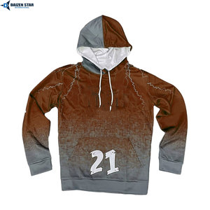 OEM Winter Sports Hoodie Moisture Wicking Fitness Pullover with Embroidery & Digital Printing Polyester/Cotton for Gym Workout - Product Image 4