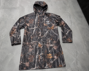 New Custom Waterproof <b>Camo</b> Hunting Rain Coat with Hood Long Rain Poncho Windproof Outdoor Fishing Camping Hiking <b>Jacket</b> OEM ODM - Product Image 6