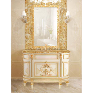 Mueble de tocador de madera de teca maciza de lujo, estilo moderno de mediados de siglo, ecológico, de primera calidad, para apartamento, hotel, villa - Product Image 1