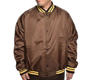 Veste de baseball en satin personnalisable avec patchs brodés, veste universitaire à manches longues pour homme pour l'hiver - Product Image 5
