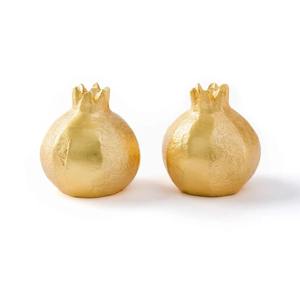Salière et poivrière luxueuse en laiton à la grenade en finition polie parfaite pour les accessoires de table élégants - Product Image 1