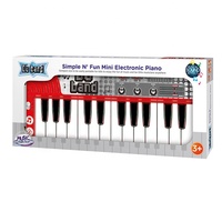 Mini Piano Electrónico Educativo de 24 Teclas, Funciona con Pilas, Plástico ABS, para Niños Mayores de 2 Años, Certificado EN71