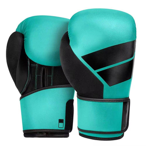Gants de boxe professionnels en cuir épais avec logo personnalisé, couleur au choix, évacuation de l'humidité, fermeture à lacets - Ensemble d'entraînement OEM personnalisé - Product Image 2