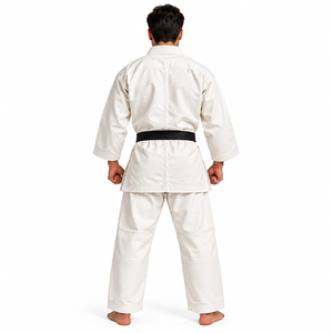 Traje de Karate de Lona Blanca de 10 oz para Adultos, Uniforme de Artes Marciales de Algodón Premium, Karate Gi Personalizado OEM/ODM - Product Image 5
