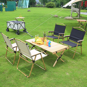 Ngoài trời gấp đôi dã ngoại ghế với Túi lạnh cho cắm trại câu cá vườn sử dụng kim loại và Oxford Vải Bền phong cách - Product Image 2