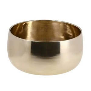 Cuenco de Latón para Cantar, Diseño Redondo Minimalista, Decoración de Mesa para Interiores, para Meditación, Uso en Sala de Estar - Product Image 2