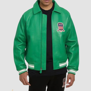 Chaqueta de Cuero AVIREX para Hombre, Venta al Por Mayor, Alta Calidad, 2025, Chaqueta de Cuero Auténtico Avirex Más Vendida - Product Image 3