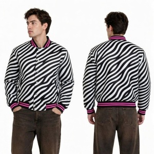 Chaqueta Bomber para Hombre con Estampado de Palmeras, Sublimación, Informal, para Verano, Cuello Camisero, Corte Regular - Product Image 6