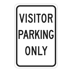 Panneau de signalisation Brady résistant aux intempéries, pour parking réservé aux visiteurs, haute visibilité pour une utilisation en intérieur et en extérieur - Product Image 2