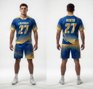 Uniformes de Lacrosse Personalizados Premium de Poliéster Dri-Fit con Sublimación Completa y Tecnología Avanzada de Absorción de Humedad Transpirable - Product Image 5