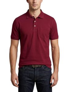 Polo de Corte Holgado de Manga Corta con Bolsillo en el Pecho, Camisa Polo Informal para Hombre de Negocios - Product Image 2