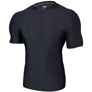 Men <b>Athletic</b> Compression T Shirt Rash Guard Short Sleeve Swim Shirt UV Protection Custom Logo OEM - Product Image 1