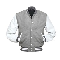 Veste de baseball unisexe style streetwear personnalisable multicolore avec design frontal, imperméable et coupe-vent, 100 % laine, pour l'hiver