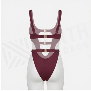 Maillot de bain une pièce pour femme NORTH APPROACH, dos nu, échancré, bas string, en Spandex et Polyester extensible, style body - Product Image 2