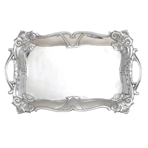 Bandeja rectangular de metal brillante con revestimiento de cobre, bandeja de metal para frutas con drenaje de agua y aceite, características sostenibles, bandeja para servir comida en bodas. - Product Image 3