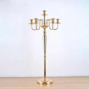 Candelabro de Metal para Bodas, Portavelas de Pie para Decoración Plateada de Hoteles y Eventos - Product Image 3