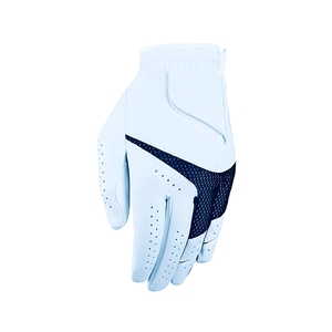 Gants de golf respirants bicolores avec logo personnalisé, panneau arrière en maille, cuir synthétique souple, haute adhérence, pour hommes, VN - Product Image 2