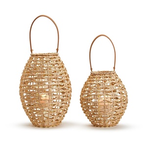 Decorative hand-cratfed candle holder natural <b>rattan</b> <b>lantern</b> top choice high quality <b>lanterns</b> - Product Image 1