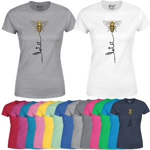 Long col en V t-shirt femmes mode impression personnalisée à manches courtes t-shirt robe vêtements décontracté personnalisé XXL Western Design TEE - Product Image 5