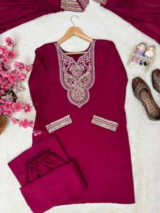 MEJORA LA BELLEZA DE TU ARMARIO CON ESTE NUEVO CONJUNTO ESPECIAL DE KURTI Y PLAZZO PARA RAKHI - Product Image 6