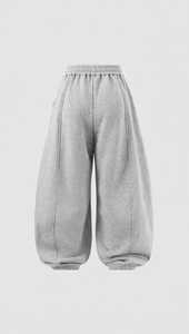 Pantalon de survêtement gris pour homme, taille élastique avec cordon de serrage, coupe décontractée athlétique, poids moyen, 95 % polyester, idéal pour l'hiver - Product Image 1