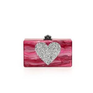 Pochette de mariage élégante en résine artisanale pour femmes, accessoires de mariage uniques - Product Image 1