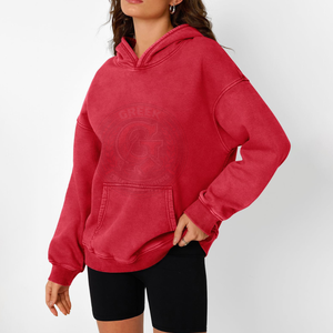 Sudadera con Capucha Extra Grande para Mujer, Estilo Vintage, de Algodón Premium, para un Estilo Urbano Relajado y Comodidad Diaria - Product Image 3
