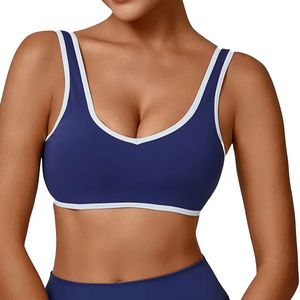 Sujetador Deportivo Cruzado de Nailon y Spandex para Mujer, Personalizado al por Mayor, Ecológico, Reversible, para Yoga, Gimnasio, Running y Ropa Deportiva - Product Image 4