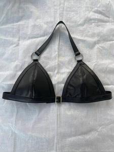 Conjuntos de bikini de cuero 100% originales para mujer con diseño personalizado, empaque personalizado, hebilla de hierro personalizada y cinturón ajustable. - Product Image 3