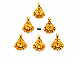 จี้รูปหยดน้ำชุบทองสำหรับทำเครื่องประดับ รุ่น MWB-2051 แพ็คใหญ่ MWB CRAFTING - Product Image 1