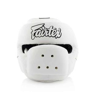 หมวกป้องกันศีรษะสำหรับชกมวย Fairtex รุ่นพรีเมียม ปี 2026 ผลิตตามสั่ง หนังแท้ ป้องกันลม กันน้ำ พร้อมสายรัดแบบ Hook and Loop - Product Image 5