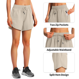 Nouveaux shorts de sport pour femmes, unis et simples, pour la course, le fitness et la gym - Product Image 3