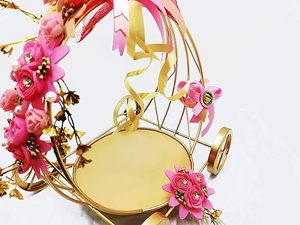 Centro de Mesa de Lujo con Diseño de Carruaje de Cenicienta en Metal Dorado, Decoración Floral para Bodas, Fiestas, Mesa, Soporte para Cestas de Regalo - Product Image 3