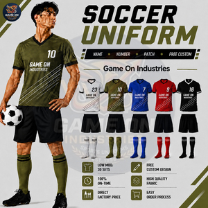 ชุดเสื้อฟุตบอลแบบซับลิเมชั่นสั่งทำพิเศษ คุณภาพพรีเมียม ผ้าระบายอากาศ พิมพ์โลโก้ ชื่อ และหมายเลขทีมได้ แม้จะมีขั้นต่ำในการสั่งซื้อน้อย - Product Image 2