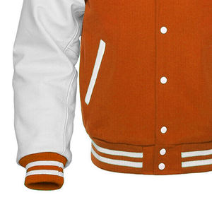2020 Men's Baseball <b>Jacket</b> <b>Slim</b> <b>Fit</b> Stylish Brand Design for College Fashionable Sheep Fur Button Decoration Knitted for Winter - Product Image 1