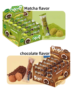 Sándwich de chocolate Matcha con sabor japonés al por mayor, malvaviscos en caja con bolsa, golosinas azucaradas - Product Image 5