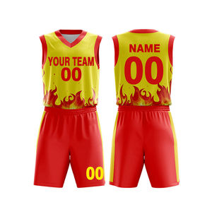 Vente directe d'usine du fabricant, logo personnalisé, sublimation, tailles plus grandes, uniformes de basket-ball d'été à séchage rapide pour hommes - Product Image 4