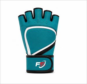 Gants de cyclisme d'extérieur personnalisés, demi-doigts, respirants, protection UV, en cuir de vachette, unisexes, pour le sport, la gym et le fitness - Product Image 1