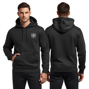 เสื้อฮู้ดดี้ปักลายพรีเมียมสำหรับผู้ชาย พร้อมลายปักตราสัญลักษณ์ภูเขาแอลป์ ผลิตจากผ้าฝ้ายเนื้อหนา ดีไซน์ทันสมัยสไตล์สตรีท - Product Image 3