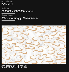 Azulejos de Porcelana Mate para Tallar, 600x600mm, para Pisos y Paredes Interiores, Antideslizantes y Resistentes al Desgaste - Product Image 3