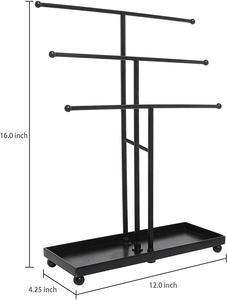 3-Tier Stylish Metal <b>Desktop</b> Display Rack <b>Organiser</b> for Elegant Jewellery Collections - Product Image 2