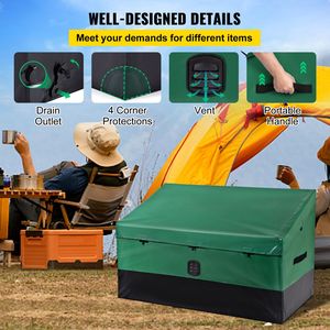 Contenitore da Esterno Impermeabile in PE da 100 Galloni con Telaio Zincato, Protezione per Tutte le Stagioni, Portatile per Ogni Condizione Meteorologica - Product Image 5